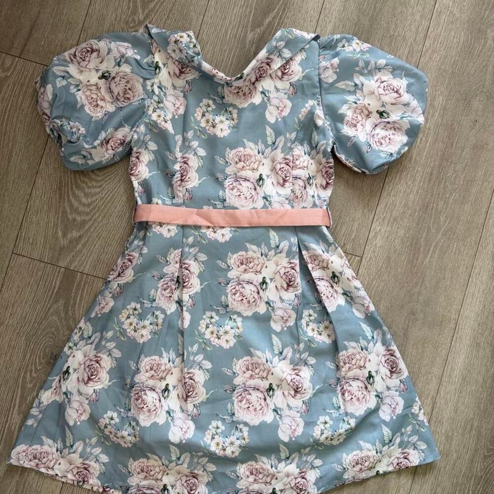Nwt peppermint floral puff sleeve